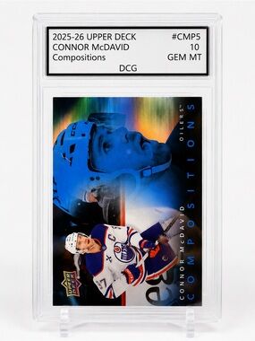 Upper Deck Connor McDavid Compositions Hockey Card